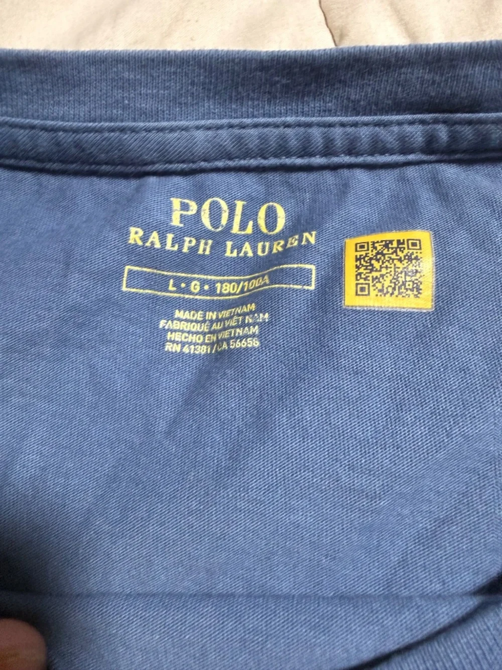 Polo Ralph Lauren Shirt Mens L Large Cornflower Blue Classic Fit Long Sleeve